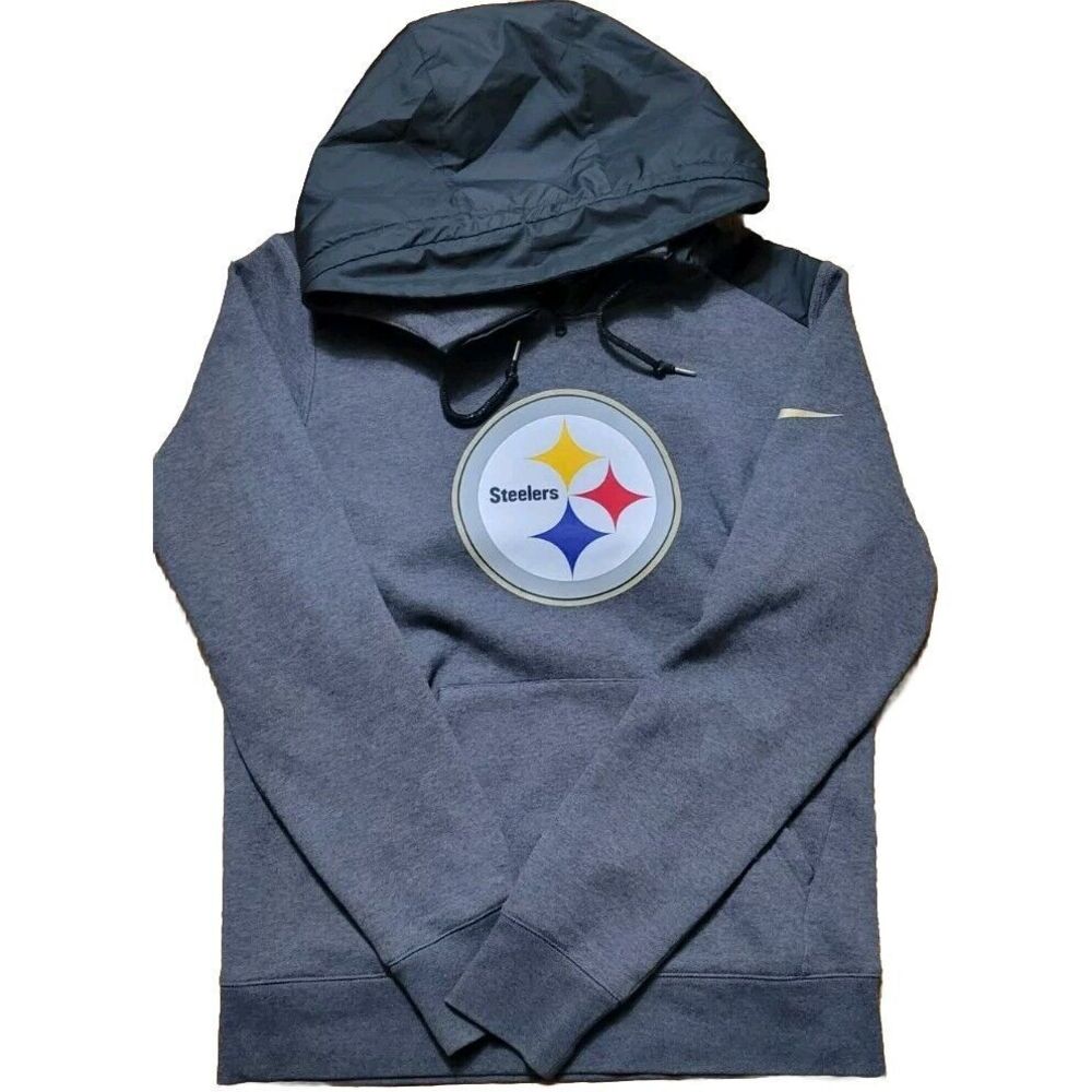 Pittsburgh Steelers Nike Jacket Hoodie 1/4 Zip Heavy Outdoor Size M Nice!